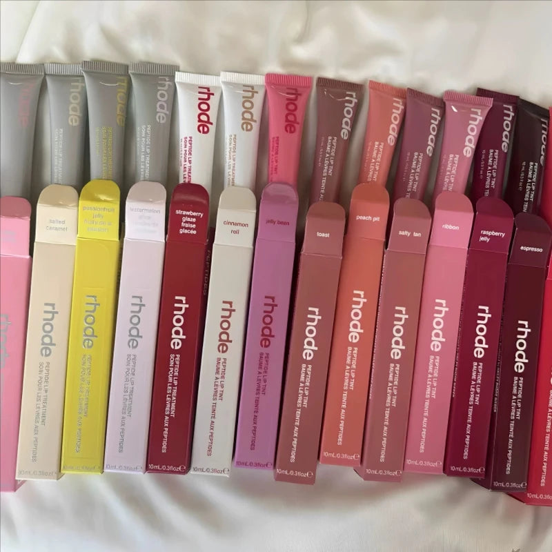 EtherealBe Rhode tinted lip balms and boxes in assorted shades Flavored moisturizing lip balm for dry lips.