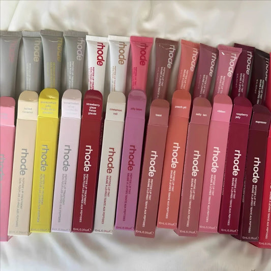 EtherealBe Rhode tinted lip balms and boxes in assorted shades Flavored moisturizing lip balm for dry lips.