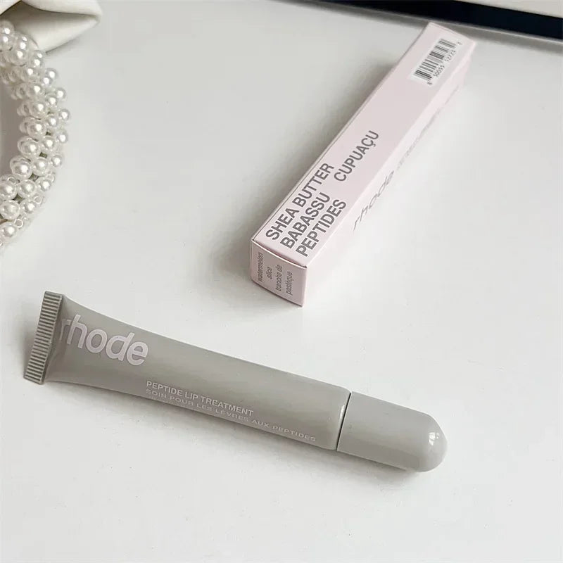 EtherealBe gray peptide lip treatment tube and box Flavored moisturizing lip balm for dry lips with shea butter