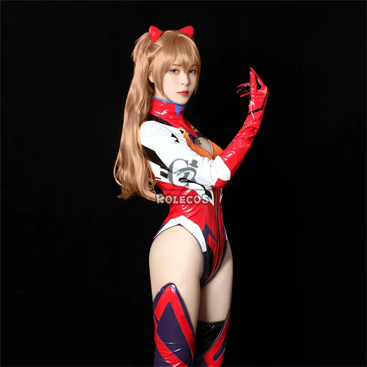 EtherealBe Asuka Langley Soryu cosplay costume featuring vibrant colors and character details