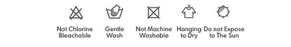 Care instructions for EtherealBe ruffled bowknot mini summer dress including washing and drying tips