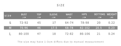 EtherealBe see through tassel skirt set with size chart for accurate fitting