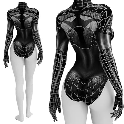 EtherealBe Spider Woman cosplay costume for women with sleek black design and web pattern