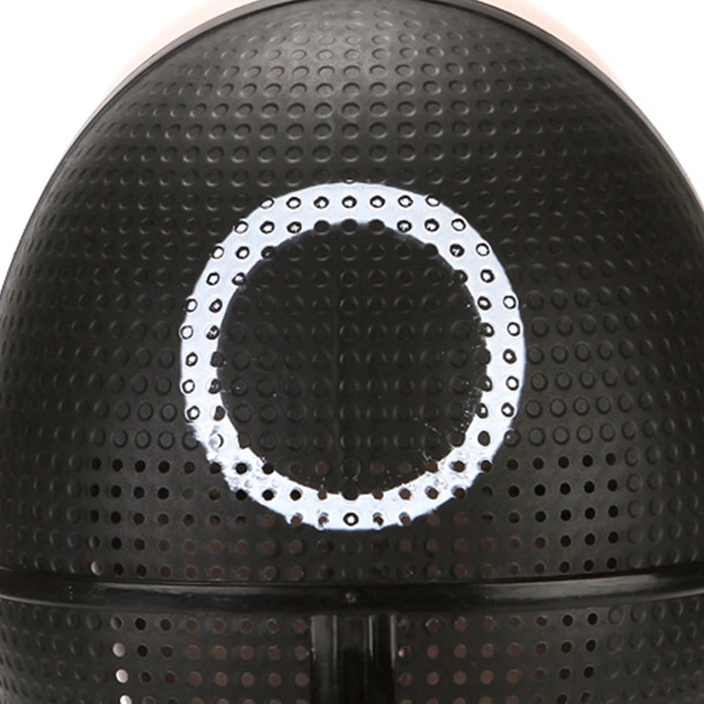 EtherealBe Squid game calamari cosplay mask featuring a distinctive circular design and perforated texture