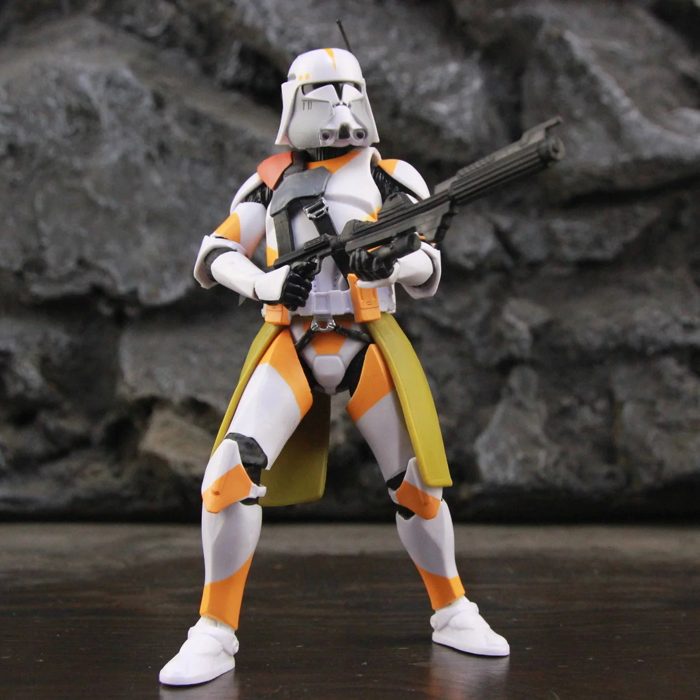 EtherealBe Star Wars 212th Clone Trooper action figure in dynamic pose with blaster rifle
