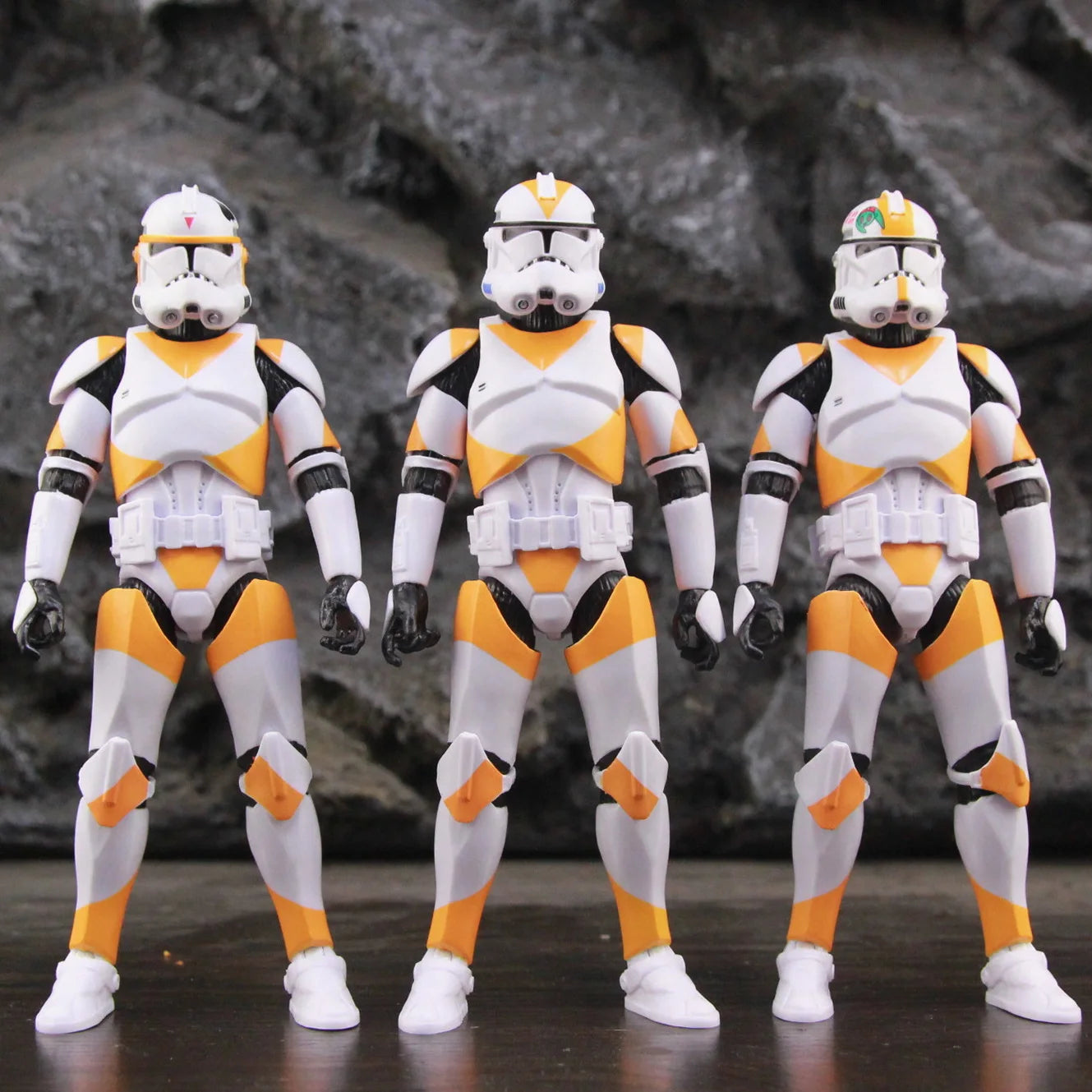 EtherealBe Star Wars 212th Clone Trooper action figure set featuring three detailed figures