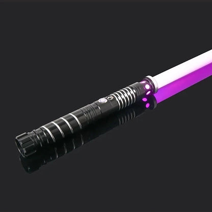 EtherealBe Star Wars cosplay saber toy with a vibrant purple glow for fans and collectors