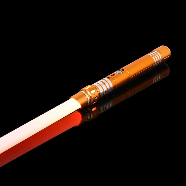 EtherealBe Star Wars cosplay saber toy with glowing orange and white lights for fans and collectors