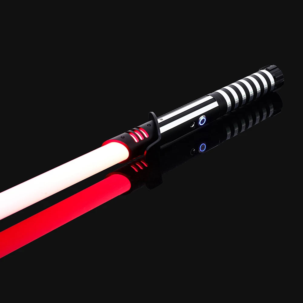 EtherealBe Star Wars cosplay saber toy with glowing red and white blade for themed events