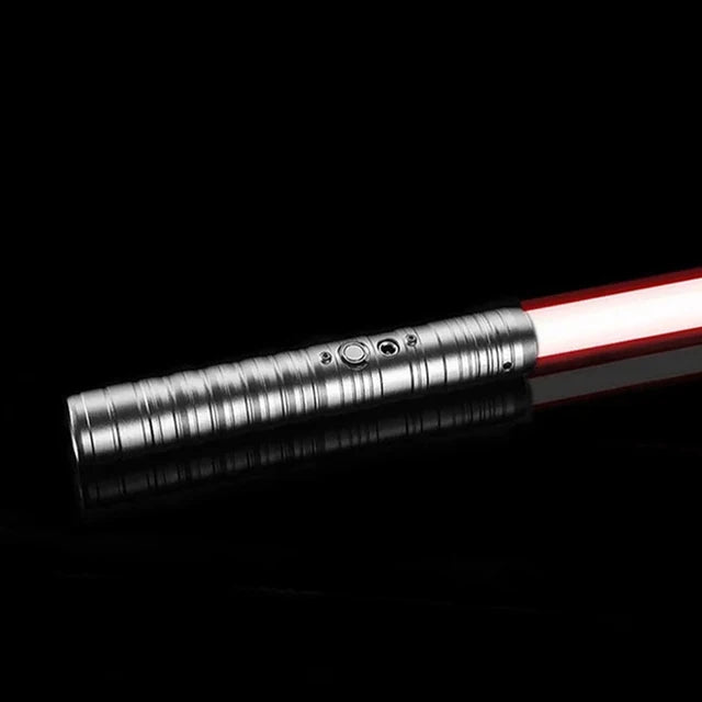 EtherealBe Star Wars cosplay saber toy with sleek metallic design and bright red blade for fans and collectors