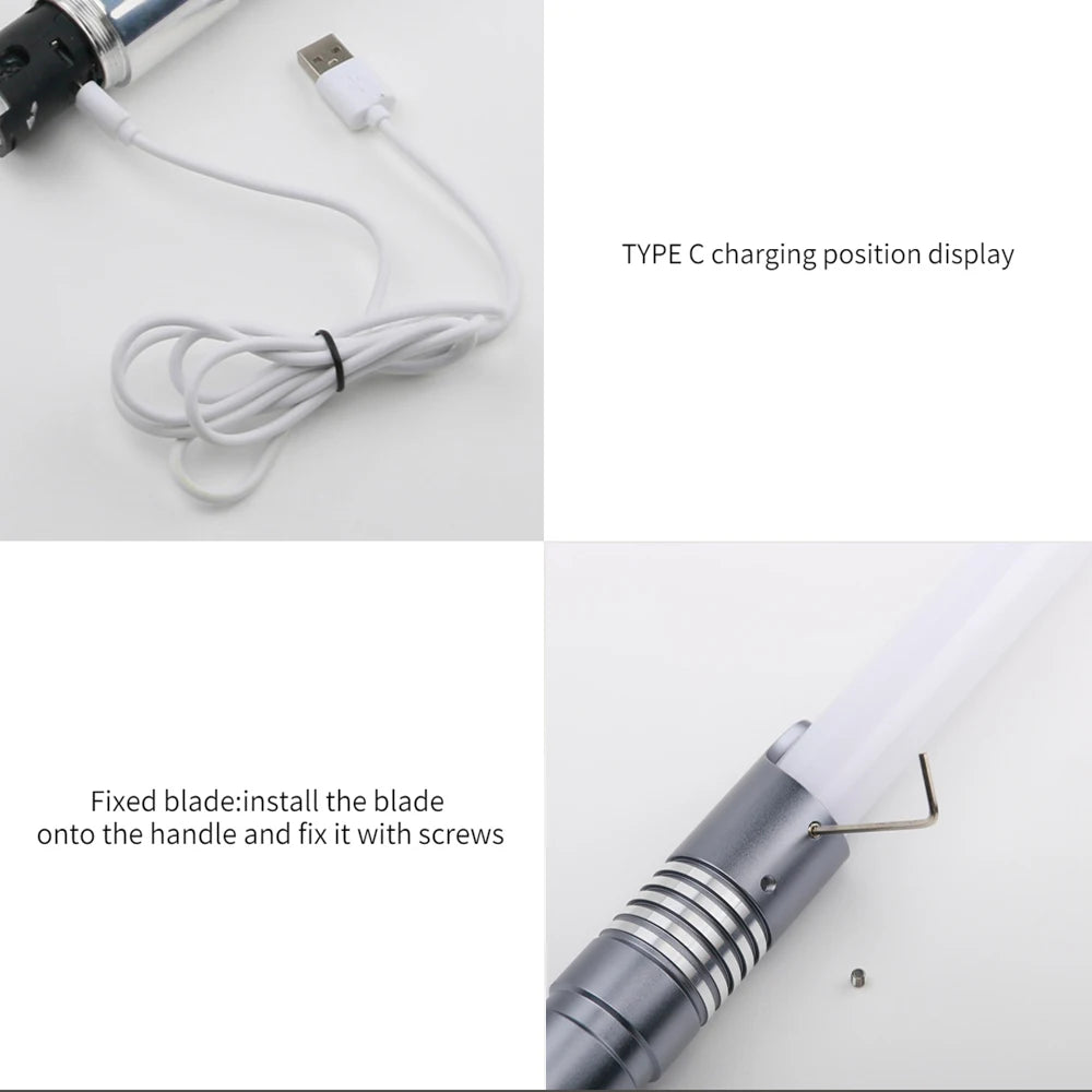 EtherealBe Star Wars cosplay saber toy with Type C charging and detachable blade features