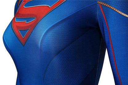 EtherealBe Supergirl Kara Zor Halloween costume cosplay featuring emblem and detailed design