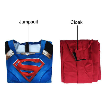 EtherealBe Supergirl Kara Zor Halloween costume cosplay with jumpsuit and red cloak