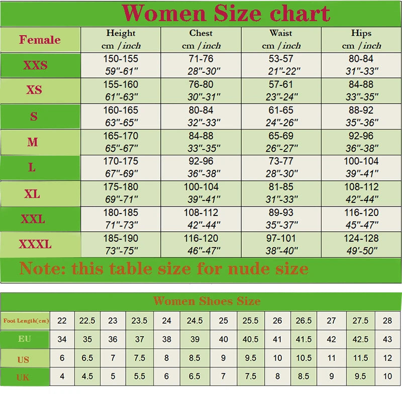EtherealBe Supergirl Kara Zor Halloween costume cosplay size chart for women with measurements