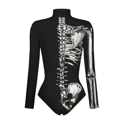 EtherealBe women's skeleton bodysuit, perfect for superhero cosplay costumes for women