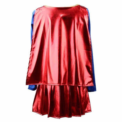 EtherealBe superwoman Halloween cosplay costume with a vibrant red and blue design for fun dress-up occasions