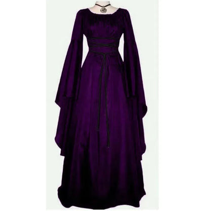 EtherealBe vampire bride cosplay costume in elegant purple with flowing sleeves and a flattering silhouette
