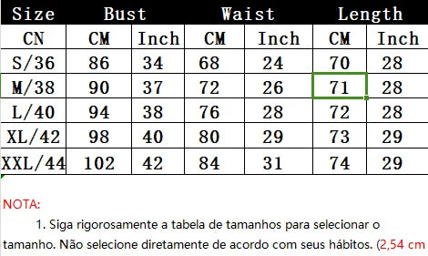 Size chart for EtherealBe abstract loose legged 2 piece set for women with measurements in centimeters and inches