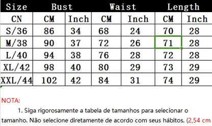 Size chart for EtherealBe abstract loose legged 2 piece set for women with measurements in centimeters and inches