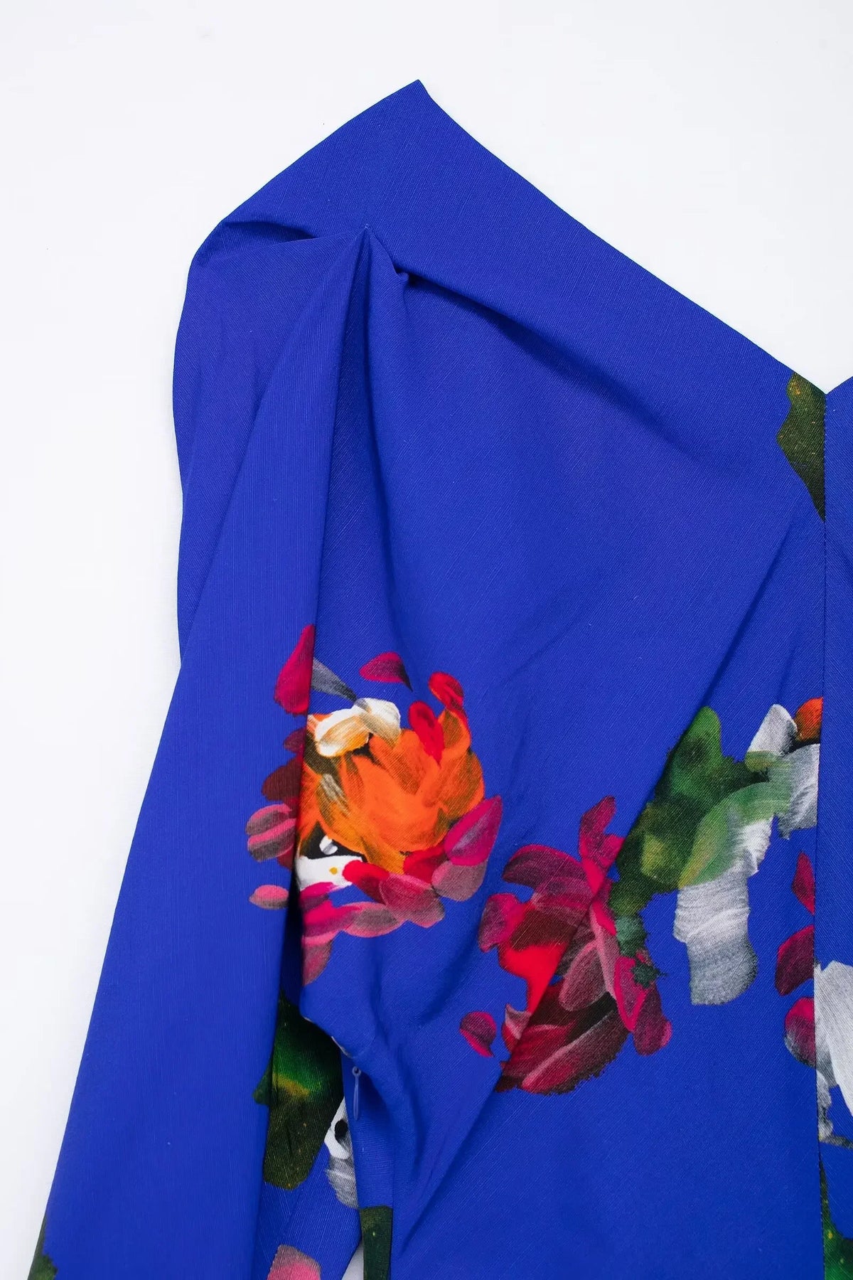 EtherealBe elegant floral evening dresses for women with vibrant colorful patterns on a blue background
