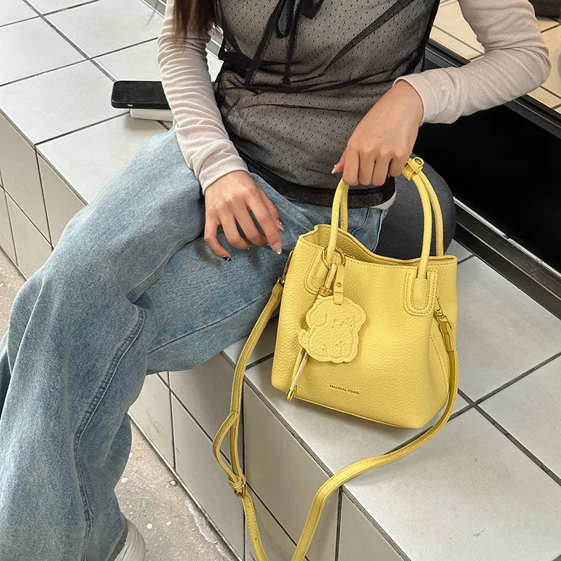 Chic yellow handbag from EtherealBe, stylish and perfect fashionable work bags for women