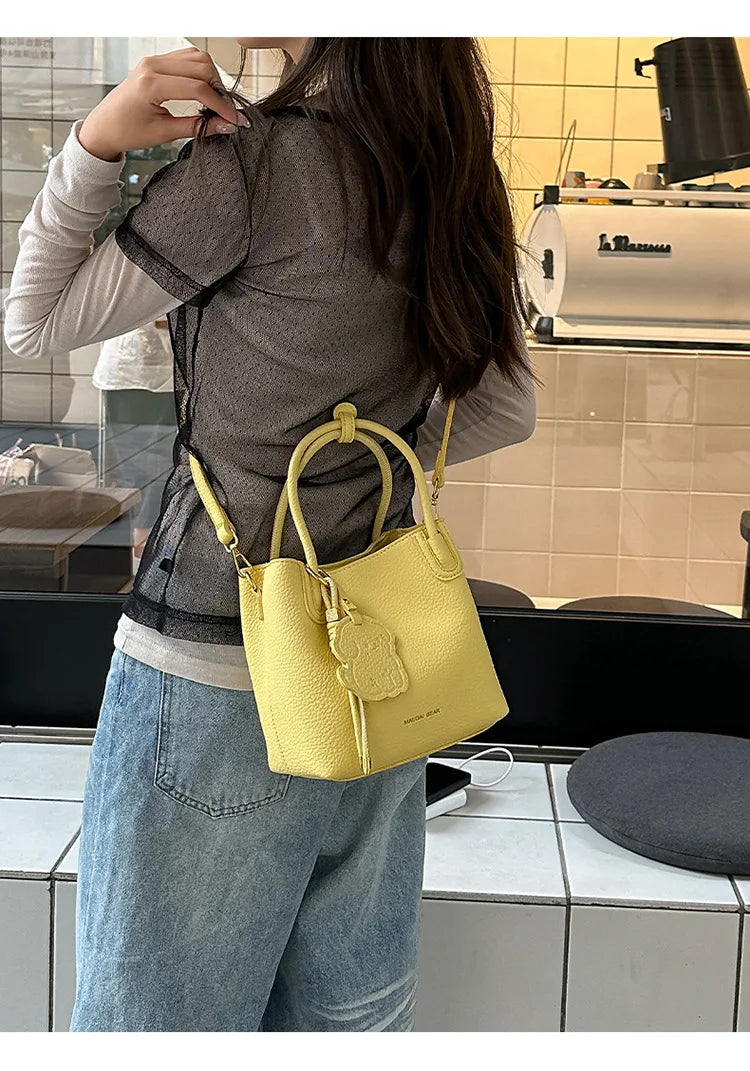 Stylish yellow handbag from EtherealBe, perfect fashionable work bags for women