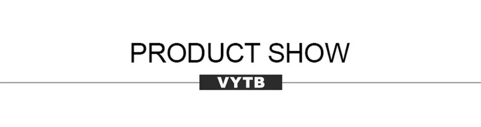 EtherealBe product show banner with centered PRODUCT SHOW text and placeholder for black long sleeve mini dress listing
