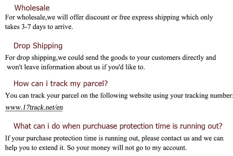 EtherealBe product info page showing wholesale drop shipping and tracking text for black long sleeve mini dress