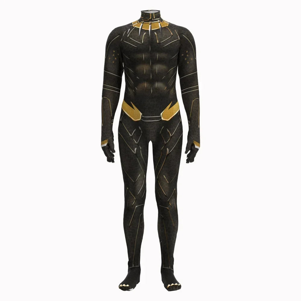 EtherealBe Wakanda Forever cosplay costume with detailed black and gold design for comic fans