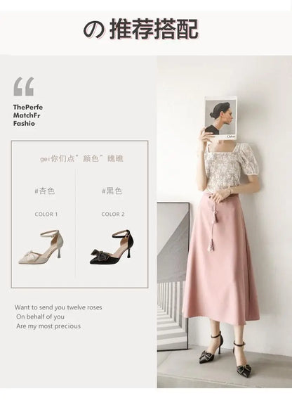 EtherealBe white butterfly stiletto heels featuring elegant design and bow detail for a stylish look