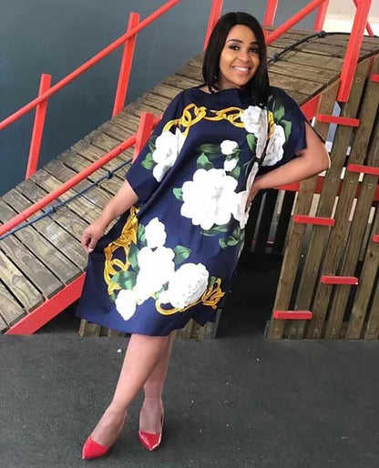 EtherealBe long femme chic vestido for women with floral design and elegant fit