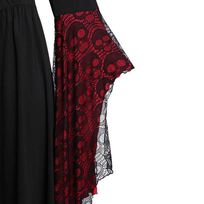 EtherealBe witch vampire cosplay costume for women featuring flowing sleeves and intricate lace details