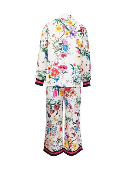 EtherealBe womens floral print pant set with vibrant colors and stylish design for casual wear