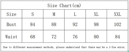 EtherealBe Wonder Woman cosplay costume size chart with bust and waist measurements in centimeters