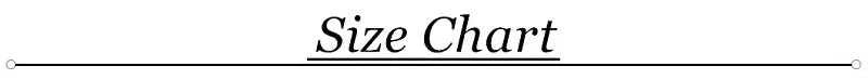 EtherealBe size chart header graphic for floral gauze evening dress showing decorative underlined Size Chart title