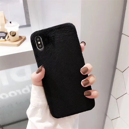 Plush coin purse phone case