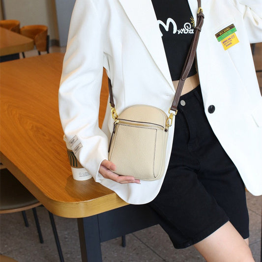 Niche Fashion Coin Purse Genuine Leather