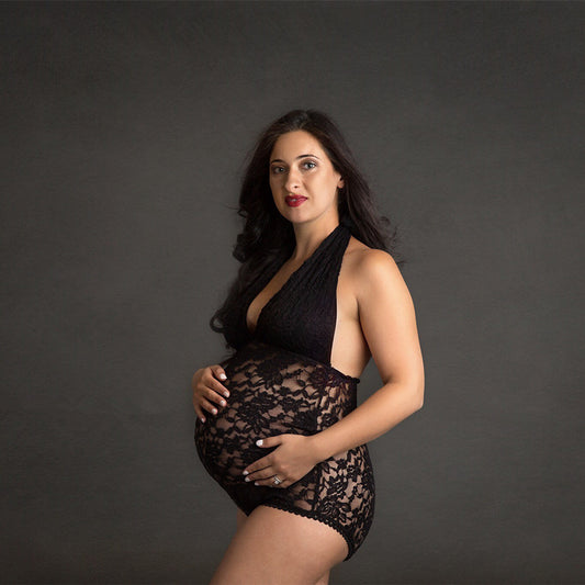 New Style Sexy Lingerie Sexy hanging neck lace backless maternity