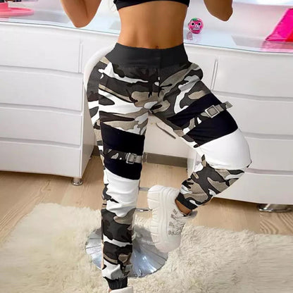 Fashionable camouflage printed casual pants