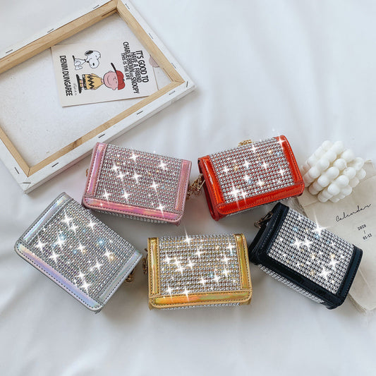 Fashion trend flash diamond princess coin purse