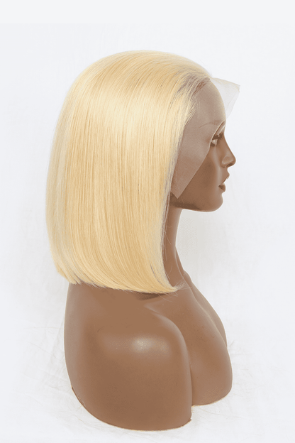 12" 160g #613 Lace Front Wigs Human Hair 150% Density