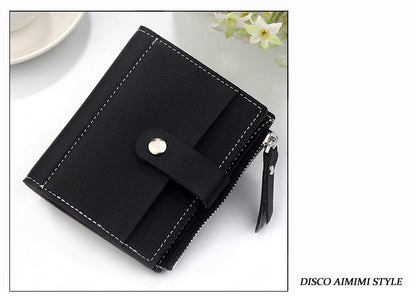 Clutch three fold buckle coin purse