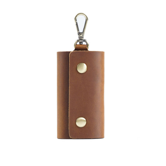 First Layer Cowhide Coin Purse Car Multifunctional Keychain