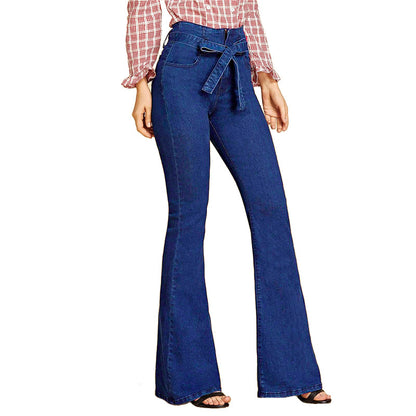 Women's Fashion High-rise Wide-leg Big Flared Jeans