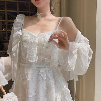 French Fairy Dress Women Elegant Sleeveless Chiffon Mini Dress Casual Floral Print Korean Style Kawaii Summer Dress Women 2020