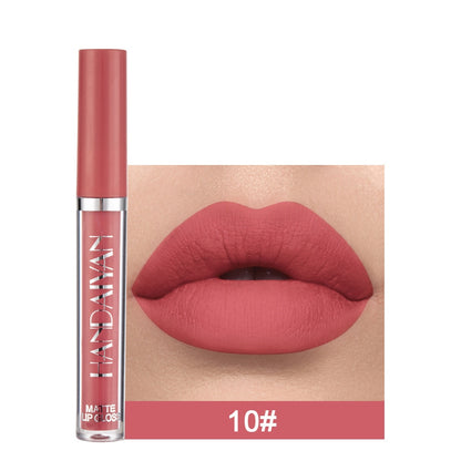 Waterproof Lip Gloss Lipstick Beauty Cosmetics Lipsticks Red Lip Tint Matte Lipstick Long Lasting Moisture Lips Makeup Lip Gloss
