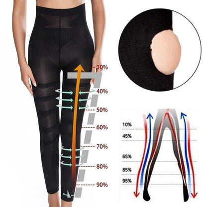 High Waist Shapewear Anti Cellulite Compression Leggings Leg Slimming Body Shaper Tummy Control Tights Panties Thigh Slimmer