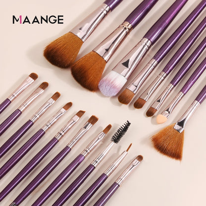MAANGE 6/15/18/20Pcs Makeup Brushes Tool Set Cosmetic Powder Eye Shadow Foundation Blush Blending Beauty Make Up Brush Maquiagem