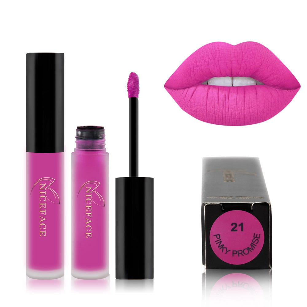 Best Lip Gloss 25 Color Waterproof Matte Lip Gloss Liquid Lipstick Waterproof Lasting Cosmetic Lip Gloss Makeup Cosmetics