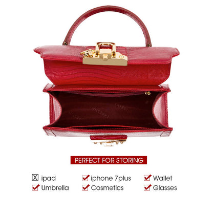 LA FESTIN Designer Serpentine Lock Handbag Split Leather 2021 New Fashion Women Shoulder Bag Luxury Famous Brand Bolsa Crossbody